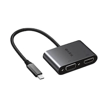 S-link Swapp Sw-u516 4k 30hz Typec To Hdmı + Vga Adaptör