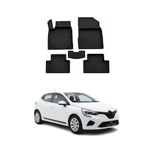 Renault Clio 5 2019-2026 Uyumlu 4d Havuzlu Paspas Kauçuk Siyah 5 Parça