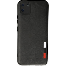 Newface - 106 - Realme C11 Kılıf Loop Deri Silikon - Csmo-tex - - Siyah Sıyah