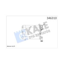 Kale 346310 Kalorifer Radyatörü Peugeot 307 1.4-1.6 16v 1.4 1.6hdi 03-05 Otomatik Klima