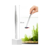 Uzun 30 Cm Çelik Cımbız Akvaryum Maşası