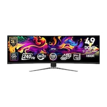 MSI MPG 491CQPX QD-OLED 49 5120x1440 240Hz 0.03 ms HDMI DP Type-C True Black 400 1800R Curved OLED Gaming Monitor