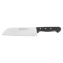 Sürbısa 61095 Oluklu Santoku Şef Aşçı Bıçağı 19 Cm Siyah