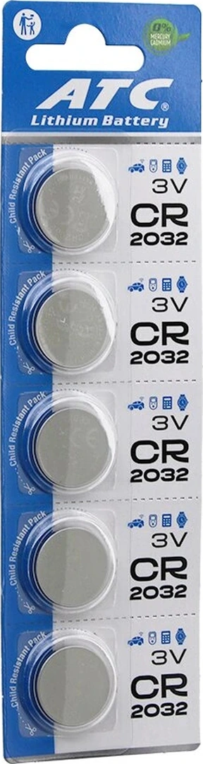 Atc Lithium Battery Cr-2032 Para Pil Lityum 3v 5li Kart