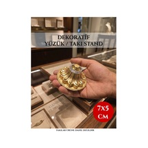 Premium - Lüks Yüzük Standı Ve Takı Organizeri - Dekoratif Obje - 7x5 Cm