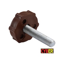 M6X30 Civatalı Çap 22X7 Mm Ayak - Sıkma Kolu Kahverengi