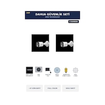 2 Kameralı 2mp Güvenlik Kamera Seti Gece Renkli Full Color Sesli Bullet 1tb 47 Gün Kayıt
