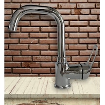 Armilla Delta Banyo Lavabo Musluğu Çeşmesi Bataryası Köşe Borulu Gümüş