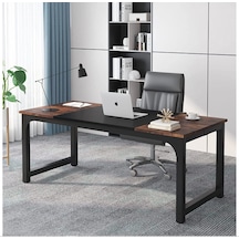 Zizuva Tasarım Ofis Çalışma Ve Toplantı Masası Ceviz - Siyah Zizuva Tasarım Ofis Çalışma Ve Toplantı Masası Ceviz - Siyah