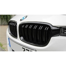 Bmw F30 Çift Çizgi Ön Panjur Izgara 2012-2018 Arası Parlak Siyah