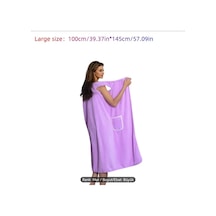 Guangzhou 1 Adet Yumuşak Ve Emici Ananas Baskılı Bornoz Mikrofiber Large L Mor