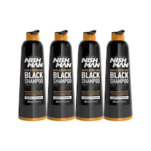 Saç Ve Sakal Siyahlaştırıcı Şampuan Kolay Kullanım 200 Ml X 4 Adet/ Fön Makinası Hediye