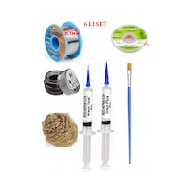 Lehimleme Seti 40 G 0,5 Mm Lehim Teli Cp-1515 Lehim Fitili Flux Lehim Toplama Tek Fırça Seti Tk210