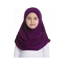 Şarabi Pratik Hazır Geçmeli Çocuk Tesettür Bone Sandy Kumaş Kendi Çok Renkli