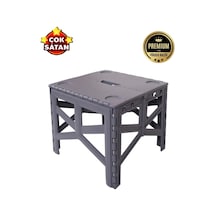Kapris Katlanabilir Kamp Ve Piknik Sehpası Pratik Tank Masa 42x45x47cm 307 Siyah