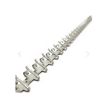 Metal Malzeme Gümüş Renk Bir Metre 92 Kancalı Tesbih&takı Sergileme Askısı