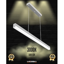 Magro 100cm Gri Kasa, Sarı Işık Modern Sarkıt Led Avize GRİ RENK