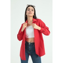 Modaplaza Kadın Gömlek 3900- Kırmızı K21MBGD3900GMLKKIRMIZI