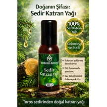 %100 Doğal Rafine Sedir Katranı Yağı Içilebilir Saflıkta / Toros Sedirinden / 100 Ml.