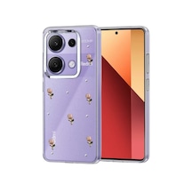 Newface Xiaomi Redmi Note 13 Pro 4g Fiyonk Desenli Kapak - Desen 6