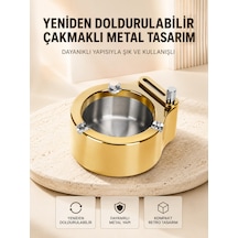 Duman Ve Koku Giderici Hava Temizleyici Küllük 2 Katmanlı Filtreli Çok Renkli