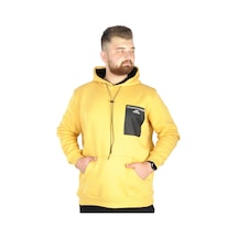 Mode Xl Erkek Sweat Kapşon Kanguru 22540 Hardal 001