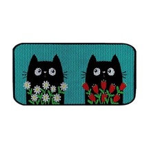 Desenli Kedi Kumu Paspası 60x120 Cm, Elekli Tuvalet 2li
