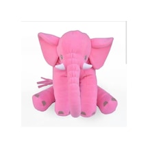 Büyük Uyku Arkadaşım Peluş Yumuşak Fil Pembe - 60 Cm