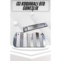 Güneşlik - 14 - Koruyucu Perde Metalize Oto Araç Araba Güneşliği Ön - Shophnrl - Cam Güneşliği