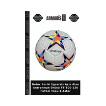 Delux Serisi Egzersiz Açık Alan Antrenman Ürünü Ft-800-120 Futbol Topu 4 Astar Çok Renkli
