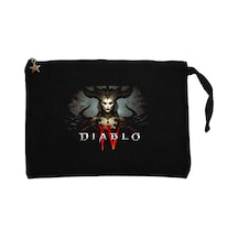 Diablo IV Lilith Siyah Clutch Astarlı Cüzdan / El Çantası Siyah