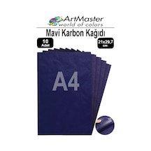 Karbon Kağıdı A4 Mavi 10 Adet 21x29,7 Cm Transfer Kağıdı Kopya Kağıdı Renkli Karbon Kağıdı Ahşap Seramik Metal Cam