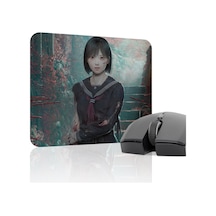 Silent Hill Kaymaz Dikişli Kauçuk Oyuncu Mousepad V1 - 22x18 Gaming Mouse Pad Fare Altlığı
