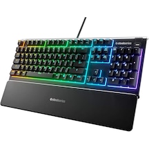 Steelseries Apex 3 USB Kablolu IP32 Suya Dayanıklı RGB Oyuncu Q Klavye