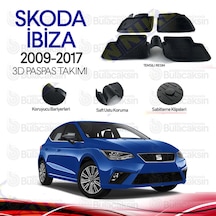 Seat Ibiza 2009 - 2017 3D Havuzlu Oto Paspas Takımı