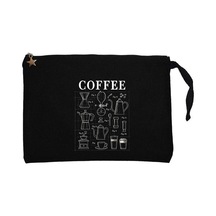 Coffee Siyah Clutch Astarlı Cüzdan / El Çantası