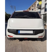 Oto H.i.t. Fiat Punto Makyajlı Uyumlu Body Kit Difüzör 4 Çıkış Siyah Yuvarlak