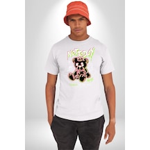 Bugün Değil Unisex Unisex Beyaz Organik Baskılı T-shirt Penye Yüksek Kalite Beyaz
