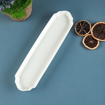 Aryıldız Lunar Kare Zeytin Servis Tabağı Beyaz Seramik 25 Cm Çok Renkli