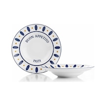 Kütahya Porselen Gusto 2 Parça 27 Cm Spagetti Tabağı Çok Renkli