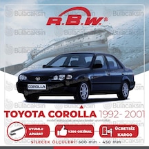RBW Toyota Corolla Uyumlu 1992 - 2001 Ön Muz Silecek Takım