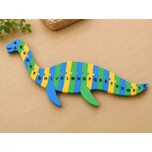 3d Baskı Dinozor Şeklinde Alfabe Puzzle - A-z Harf Eşleştirme Oyuncağı