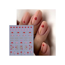Nailist Heart Sevgililer Günü Özel 14 Şubat Kalpli Tasarım - Tırnak Sticker Nail Art Tırnak Dövmesi