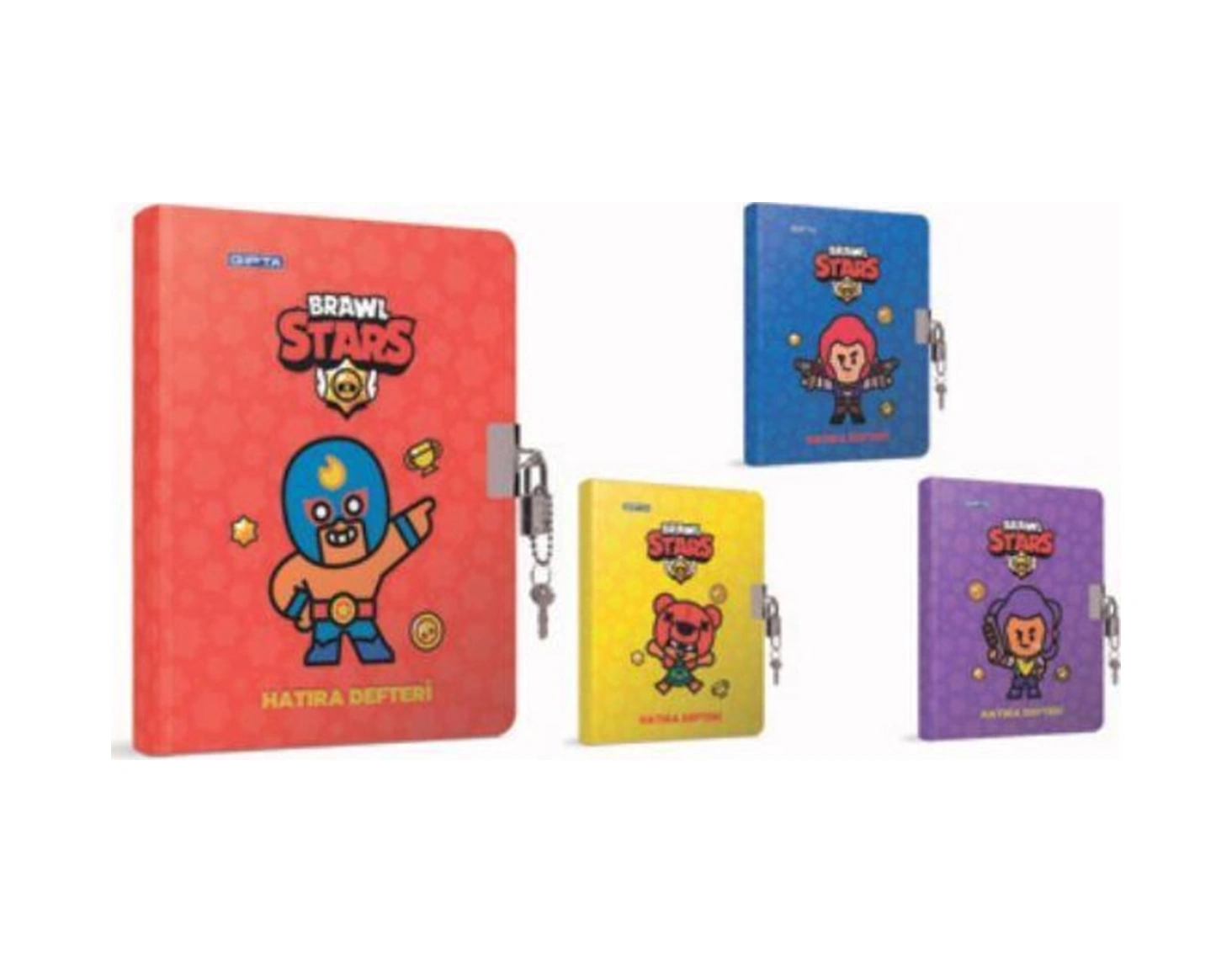 5731 Brawl Star Kilit Ip.dk.srt Kp.hat.def.14x20-96yp.çizgisiz Çok Renkli
