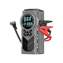 Tr Akü Takviye Cihazı Ve Dijital Hava Kompresörü - 8000mah Taşınabilir Lastik Şişirme Pompası, Akıllı Koruma