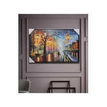 4 Adet Yağlı Boya Pano Duvara Asmalı, 90 X 60 Cm Ölçüsünde, Duvar Tablosu Ve Oil Painting 1