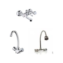 Erce Klasik Banyo Spiralli Lavabo + Eviye Bataryası