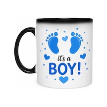Sihirli Kupa Bebek Bebek Cinsiyet Sürprizi It's A Boy Siyah Siyah