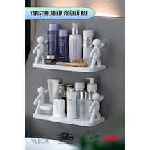 1 Adet İnsan Figürlü Kendinden Yapışkanlı Craft Banyo Rafı