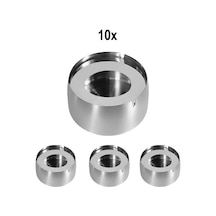 10 Adet Çelik 7 Cm Kafe Restaurant Lokanta Yuvarlak Kül Tablası Küllük Cin956-10